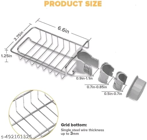 Stainless Steel Faucet Sponge Holder