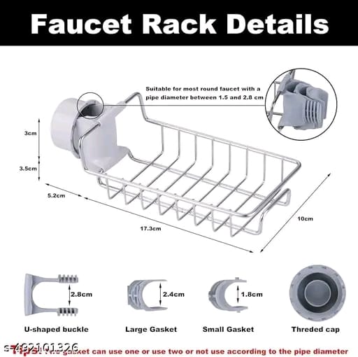Stainless Steel Faucet Sponge Holder