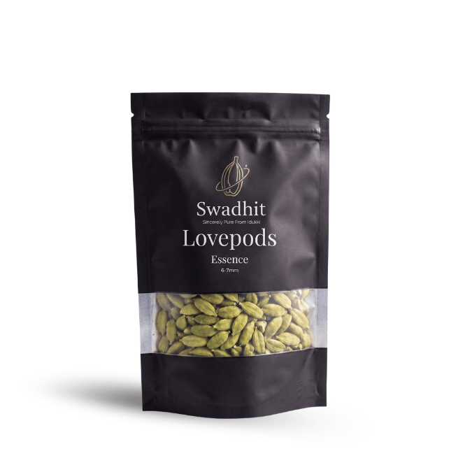 Swadhit Lovepods Essence | Quality Cardamom for Daily Use (6-7mm)